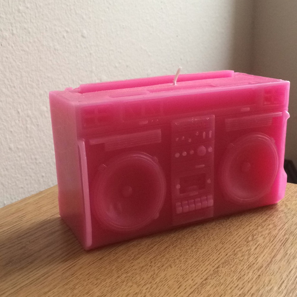 Handmade Boombox Candle